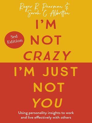 cover image of I'm Not Crazy, I'm Just Not You